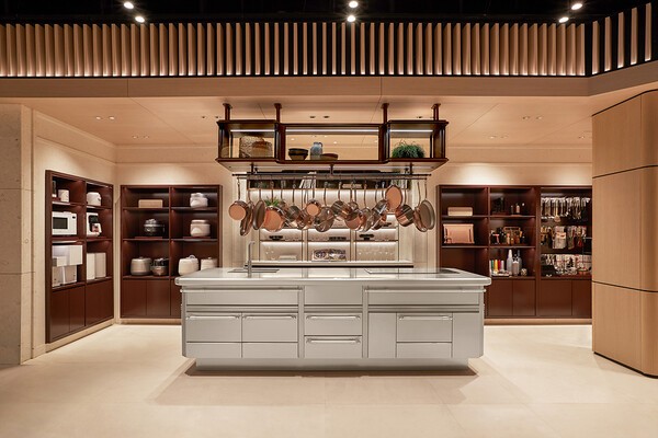 지난 16일 ‘쿠치넬라’가 시공을 마친 신세계백화점 강남점 쿠킹 스튜디오 전경. [출처=신세계까사]