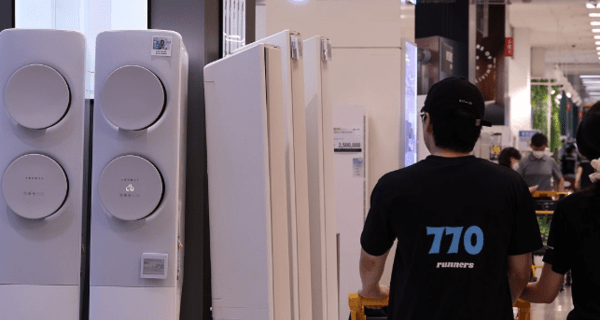 서울 대형마트의 에어컨 판매 매장 [출처=연합]