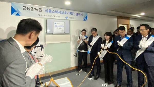 29일 금감원은 금융소비자보호기획단’을 출범하고, 이를 기념하는 현판식도 함께 열었다. [출처=EBN 김남희 기자 ]