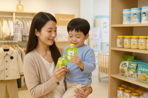 저출산에도 이유식, 아동 패션, 유아 교육 등 일부 산업은 ‘골드 키즈’ 소비 심리에 힘입어 프리미엄화·구독경제·브랜드 락인 전략으로 구조적 성장을 이어가고 있다. 업계는 양보다 질, 수량보다 경험을 파는 산업만이 저출산 시대 장기 성장을 주도할 것이라고 전망한다. [출처=오픈 AI]