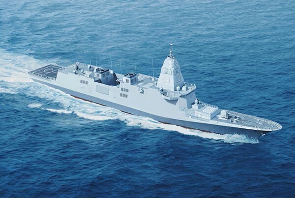 한국형 차기 구축함(KDDX)의 조감도. [출처=HD현대중공업]