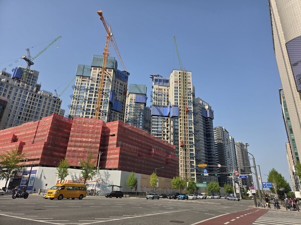 잠실르엘 재건축 단지 현장 [촬영=이승연 기자 ]