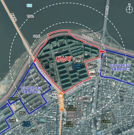 압구정 3구역 위치도.[출처=서울시]