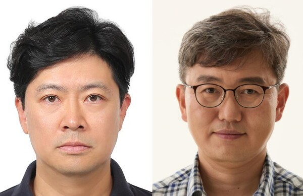 임진승 현대자동차 EV구동설계1팀장(사진 왼쪽)과 이재준 커넥티드인사이트 대표 [출처=과학기술정보통신부]