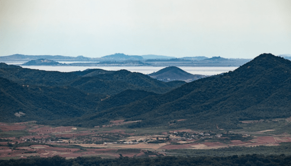 북한 황해북도 개풍군과 예성강 하구. [출처=연합]