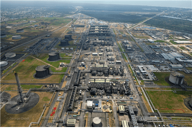 대우건설이 시공중인 나이지리아 LNG Train7 현장 전경.[출처=대우건설]