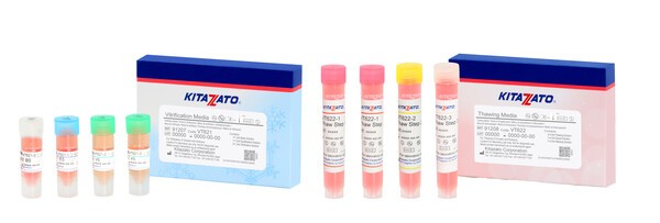 LG화학이 국내 출시한 난자 및 배아 냉동(사진 좌측), 해동(우측) 키트 [출처=LG화학]