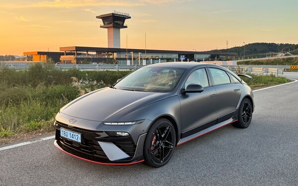 현대자동차 아이오닉 6 N의 외관.[사진=김태준 기자]