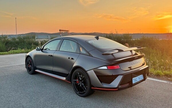 현대자동차 아이오닉 6 N의 외관.[사진=김태준 기자]