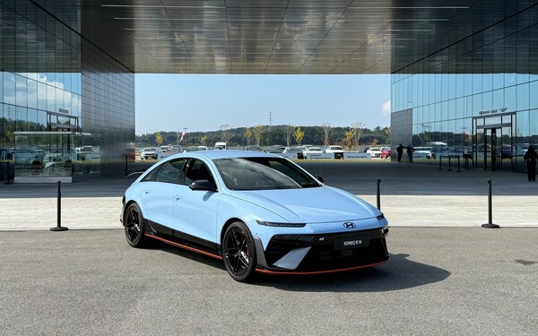 현대자동차 아이오닉 6 N의 외관.[사진=김태준 기자]