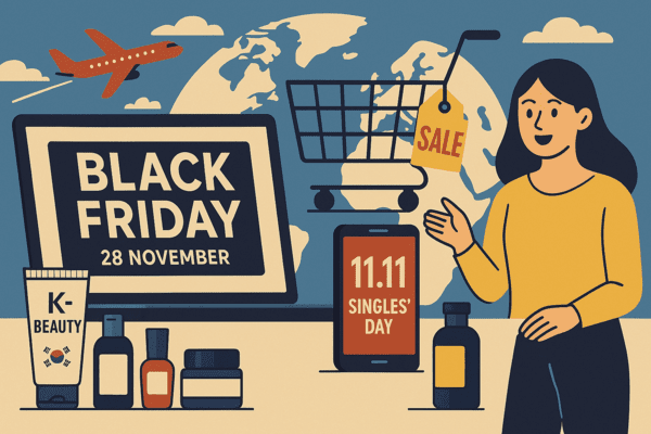 국내 이커머스 기업들이 블랙프라이데이(11월 28일)와 중국 광군제(11월 11일)를 앞두고 글로벌 소비자 유입을 위한 ‘역직구(해외직접판매)’ 공략에 속도를 내고 있다. [출처=오픈AI]
