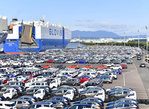 현대차 울산 공장 수출 선적 부두 [출처=현대자동차]