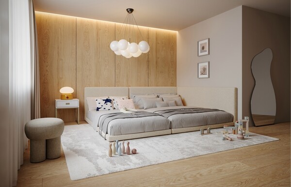 ㈜신세계까사의 까사미아(CASAMIA)가 대표 시리즈 ‘캄포(CAMPO)’의 베드룸 신제품 ‘캄포 패밀리(CAMPO FAMILY)’ 침대를 출시했다. [출처=신세계까사]