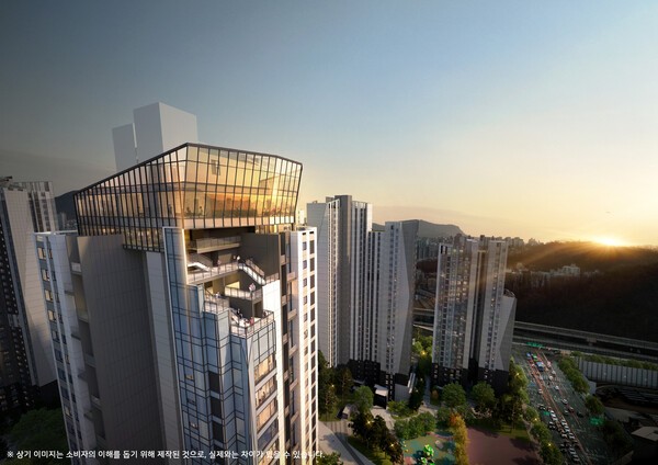 반포 래미안 트리니원 스카이커뮤니티.[출처=포애드원]