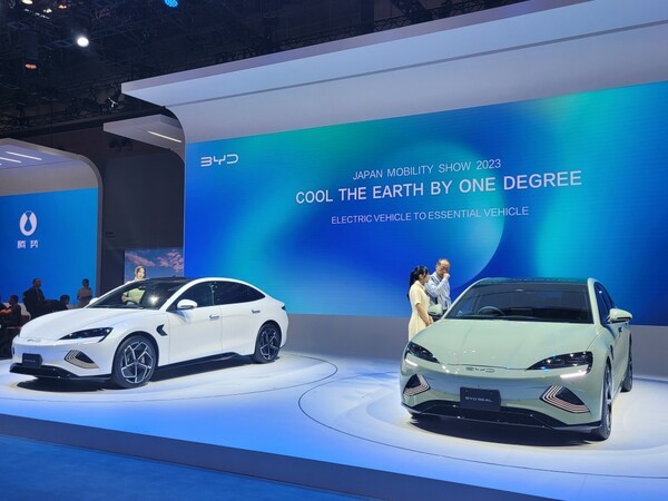 재팬 모빌리티쇼 2023에 참가한 BYD [출처=EBN]