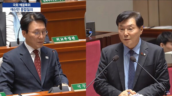 조계원 의원(오른쪽)이 제시한 '한반도 KTX'는 남서울에서 용인, 안성을 거쳐 청주-세종(북대전)-전주(동전주)-남원-구례-동순천-여수로 이어지는 약 325km의 신규 노선이다. 이 노선이 신설될 경우 서울-여수 간 소요시간은 2시간 이내로 획기적으로 단축된다.[출처=조계원 의원실]