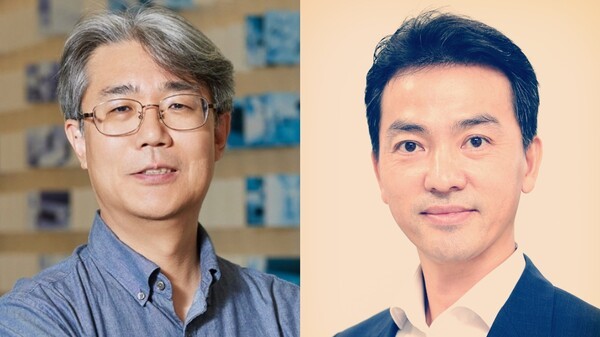 (사진 왼쪽부터) 이성규 LG화학 연구위원과 이철수 ㈜유엔디 대표 [출처=과학기술정보통신부]