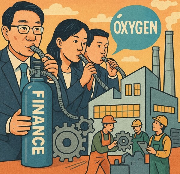 이억원 금융위원장은 “산업과 실물이 다시 성장하려면 금융이 뒤에서 밀어줘야 한다”며 “금융이 산업에 먹거리를 주고, 산업이 다시 금융에 활력을 불어넣는 선순환을 만들어야 한다”고 설명했다.챗GPT 생성 이미지.[출처=오픈AI]