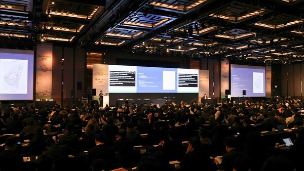 엘앤씨바이오 발표 현장 모습. [출처=엘앤씨바이오]