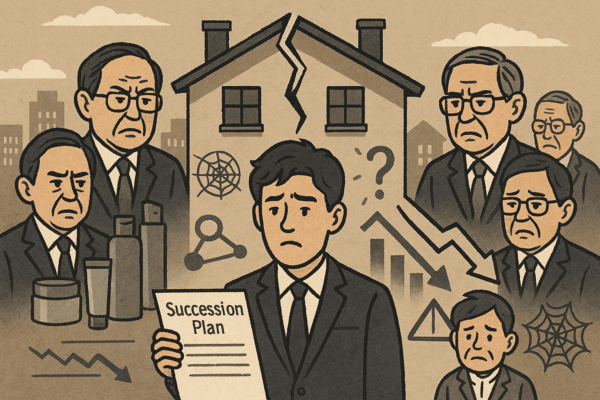 사돈 관계 창업주가 공동 설립해 ‘한 지붕 두 가족’이라는 독특한 오너체제로 시작한 한국화장품 그룹이 3세 경영체제로의 전환을 앞두고 있다. [출처=오픈AI]