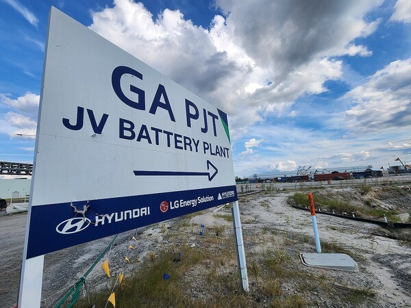 미국 조지아주 브라이언 카운티 엘러벨에 위치한 현대차-LG엔솔 배터리공장 건설 현장. [출처=연합]