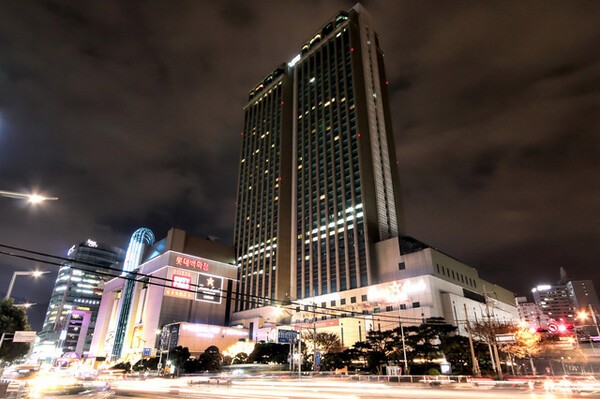 부산 부산진구 부전동 소재 롯데호텔 부산 야경. [출처=롯데호텔 부산]
