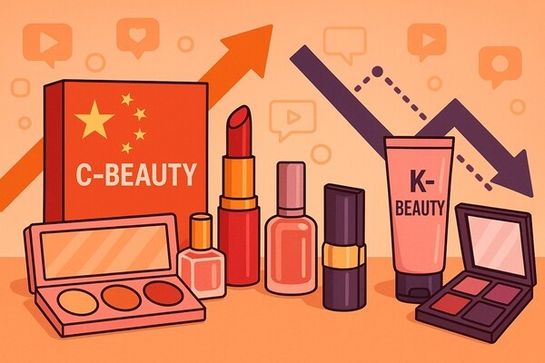국내 화장품 시장에 중국 색조 화장품, 이른바 ‘C뷰티’의 질주가 본격화하고 있다. [출처=오픈AI]