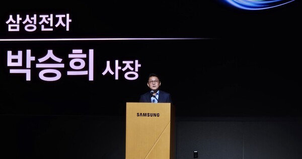 박승희 삼성전자 CR담당 사장이 환영사를 말하고 있다. [출처=진운용 기자]