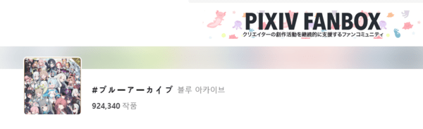 블루 아카이브의 픽시브 투고 수. [출처=넥슨게임즈]