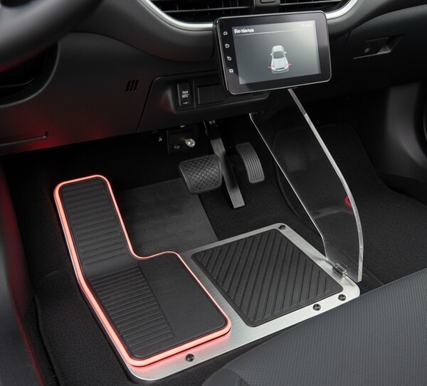 페달 오조작 방지장치를 상상해서 만든 그림 [출처= 구글 제미나이]