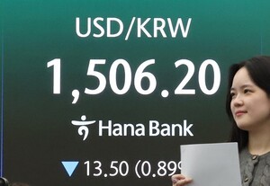 thumbnail - 환율 1505원대로 급락…호르무즈 해협 기대에 원화 강세