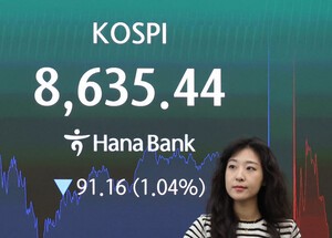 외국인·기관 '팔자'에 코스피 8700선 붕괴...철강주는 급등 - 뉴스 썸네일 이미지
