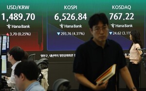 코스피, 외국인·기관 순매수에도 하락 출발...대형주 혼조 - 뉴스 썸네일 이미지